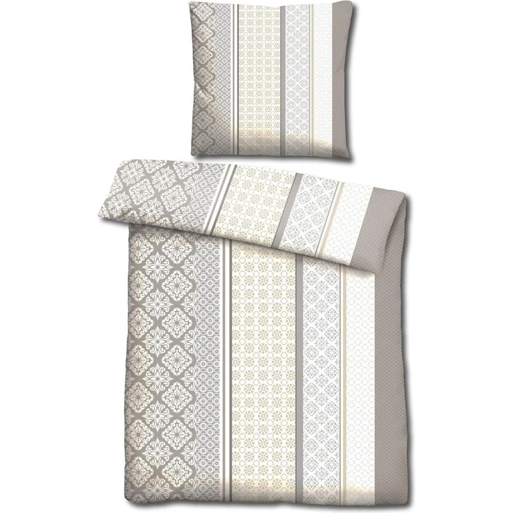 CloudComfort Basic Mikrofaser Bettwäsche beige 135x200 + 80x80 cm