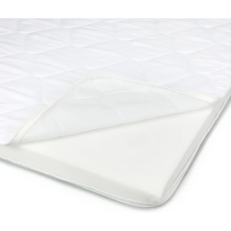 Amazon Basics Matratzentopper Komfortschaum 160 x 200 x 6 cm, Topper mit Waschbarem Bezug, Weiß – Bild 6