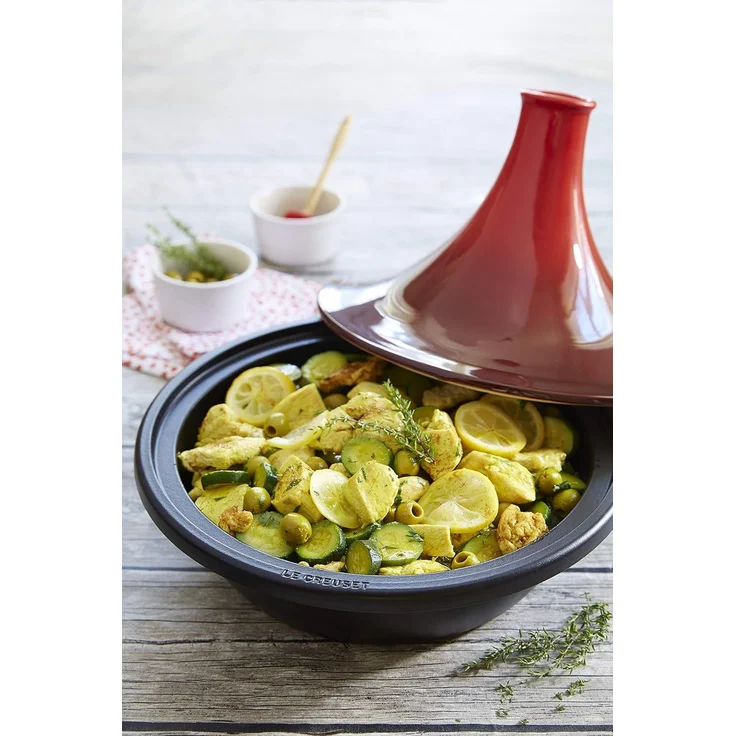 Le Creuset Gusseisen Tagine 31 cm kirschrot – Bild 8