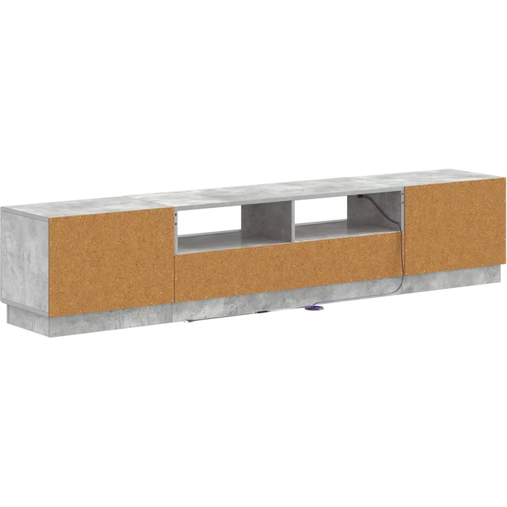 vidaXL LED-TV-Schrank HOORN 3 stk. Betongrau Holzwerkstoff 3416841 – Bild 6