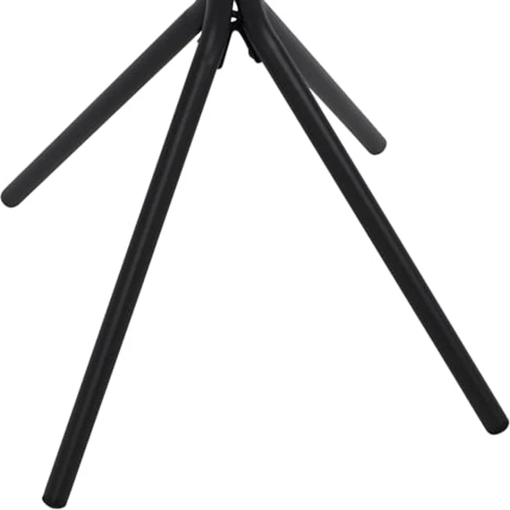 DEGAMO Gartentisch MILANO, 60cm rund, Metall anthrazit, Glasplatte schwarz – Bild 5