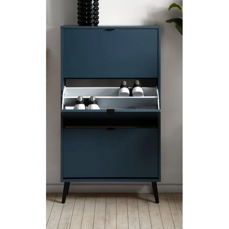 Schuhschrank Aldan in blau 70 x 125 cm – Bild 3