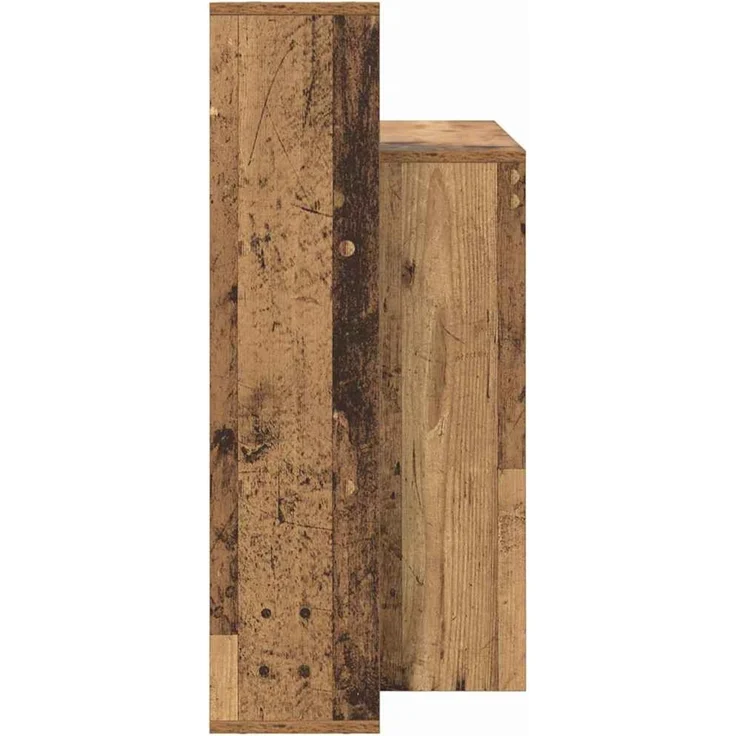 vidaXL Schreibtisch mit Regal Altholz 100 x 40 x 90 cm Holzwerkstoff 869320 – Bild 5