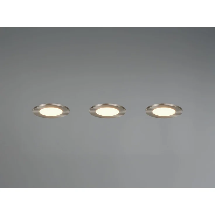 LED Einbaustrahler HIMAL 3er Set, dimmbar, 2 Lichtfarben für Badezimmer, Ø 8,5cm – Bild 1