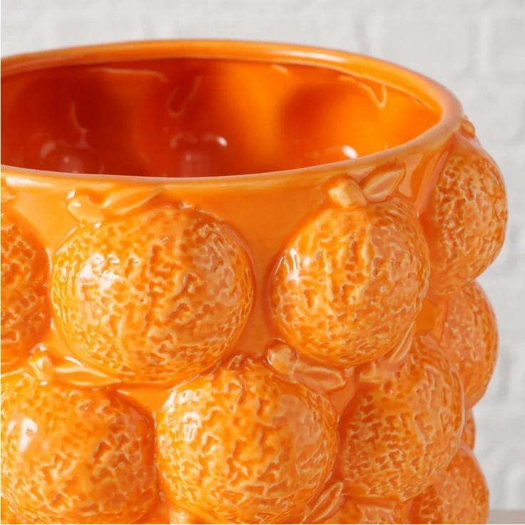 Übertopf 3D Optik ORANGE – Bild 2