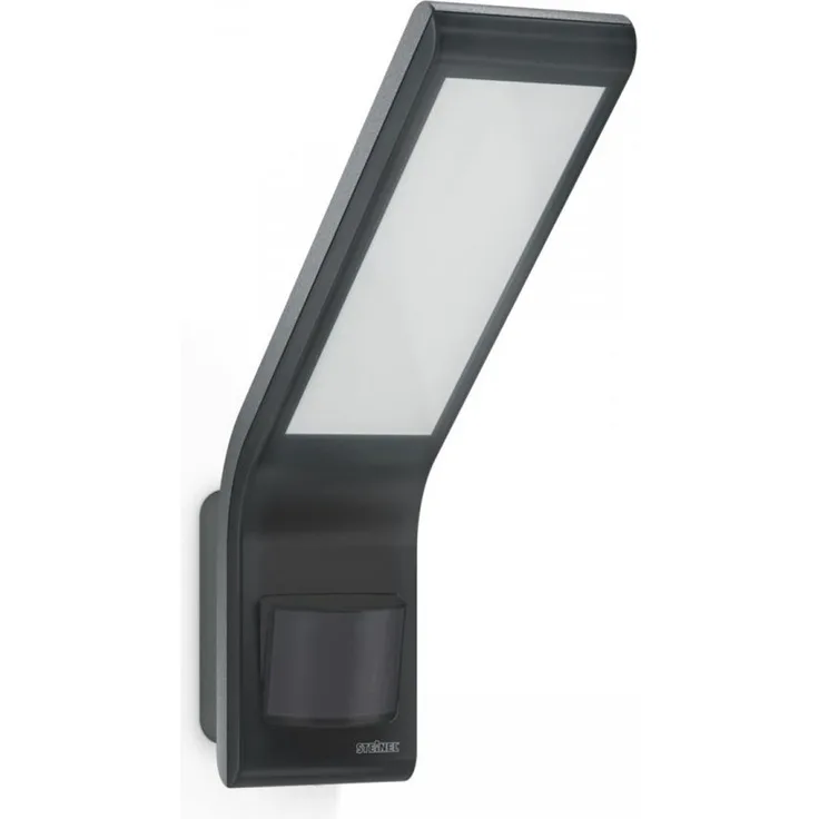 Steinel LED-Außenstrahler XLED slim S anthrazit, 160° Infrarot-Sensor, 648 lm, 7,2 W, 3000 K warmweiß