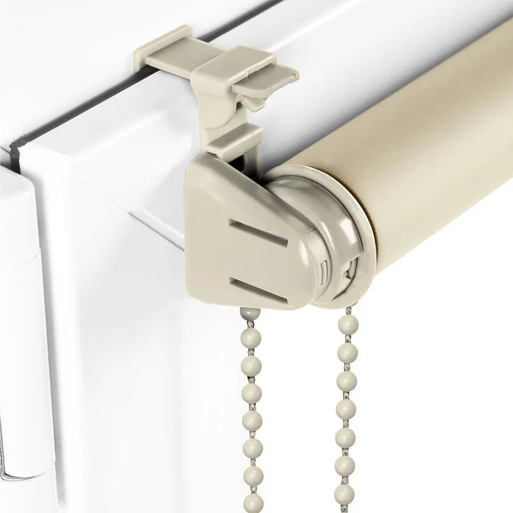 Verdunkelungsrollo Klemmfix ohne Bohren 70x210 cm Creme Verdunklungsrollo Fensterrollo Rollo Seitenzugrollo Klemmrollo für Fenster & Tür – Bild 2