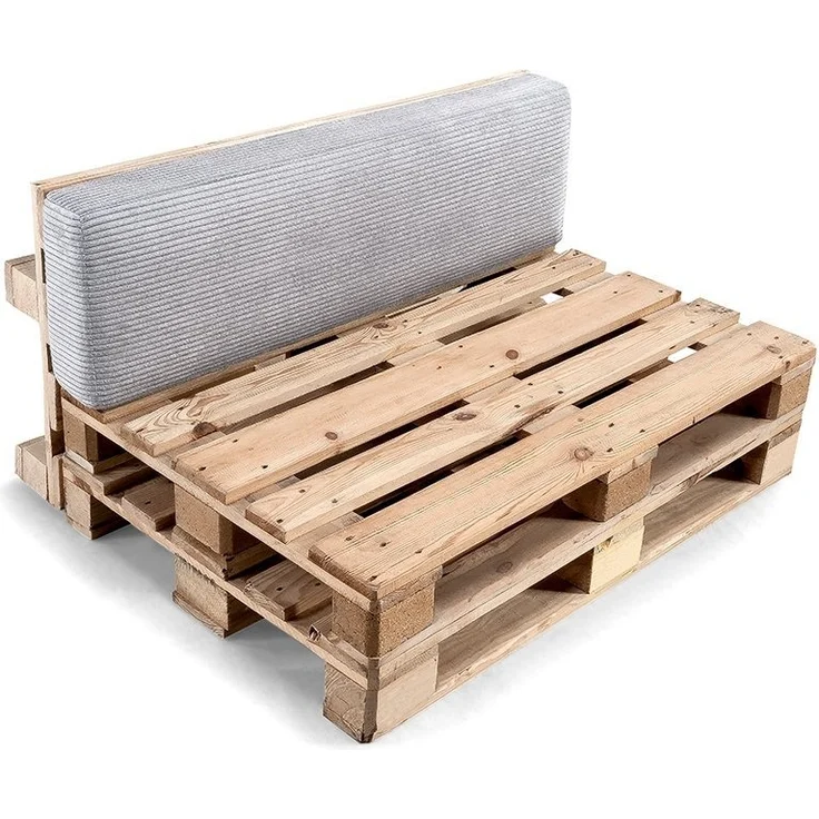 Gutekissen, Palettenkissen, Gartensofakissen, Sitzkissen, Rückenlehne gefüllt mit Poulirette-Schaum, viele Farben und Größen PFL (Set (Sitzkissen 120x80 +Rückenlehne 120x40), Dunkelgrau) – Bild 3