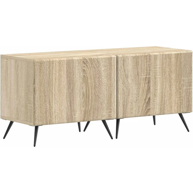 vidaXL LED-TV-Schrank BREDA 3 stk. Sonoma-Eiche Holzwerkstoff 3416920 – Bild 4