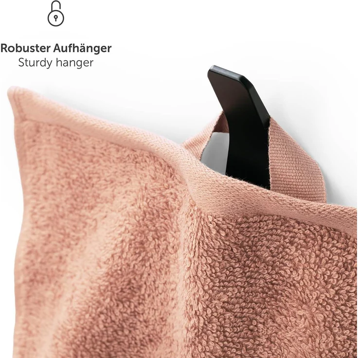 Blumtal Premium Frottier Handtücher Set mit Aufhängschlaufen - Baumwolle Oeko-TEX Zertifiziert, weich, saugstark - 24x Gästehandtücher (30x30 cm), Dusty Pink (Rosa) – Bild 4