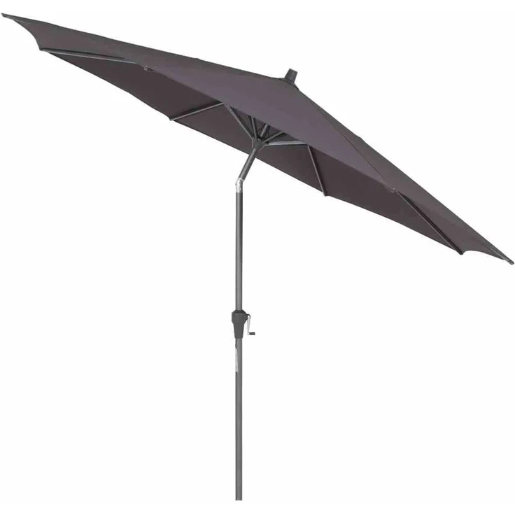 Siena Garden Sonnenschirm Mittelstockschirm Avio anthrazit Ø 300cm Marktschirm – Bild 2