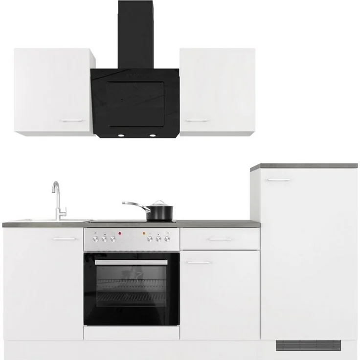 Flex-Well Küchenzeile Lucca, mit E-Geräten, Breite 220 cm, in vielen Farbvarianten erhältlich – Bild 4