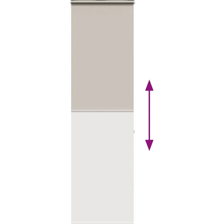 vidaXL Duschrollo mit Kassette 60x240 cm Stoffbreite 56 cm 4014986 – Bild 5