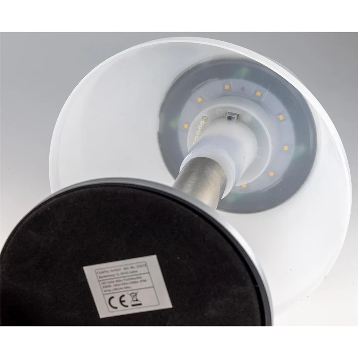 Solar LED Akku-TischleuchteØxH 28x20cm, 100/50lm, 20lm, IP44 – Bild 5
