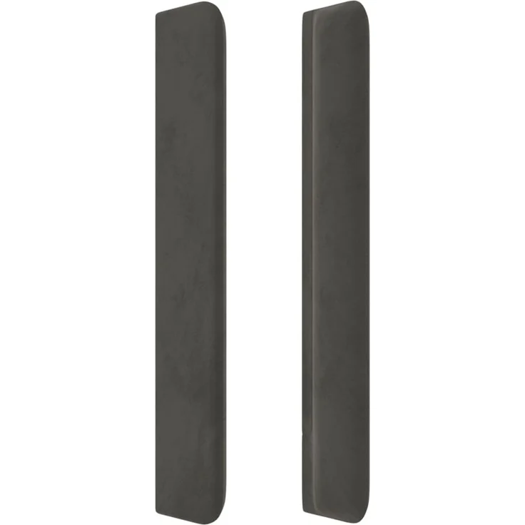 vidaXL Kopfteil mit Ohren Dunkelgrau 203x16x118/128 cm Samt 3120081 – Bild 4