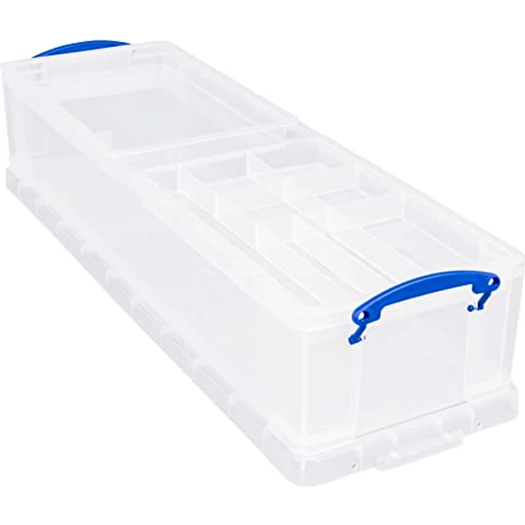 Really Useful Box Aufbewahrungsbox 22,0 l - 80,0 x 25,5 x 15,5 cm transparent – Bild 1