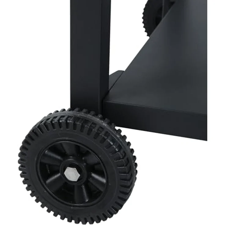 TAINO NIKAN Grillwagen Grilltisch Rollwagen Grillständer klein mit Rollen Outdoor Balkon Garten Terrasse Schwarz – Bild 4