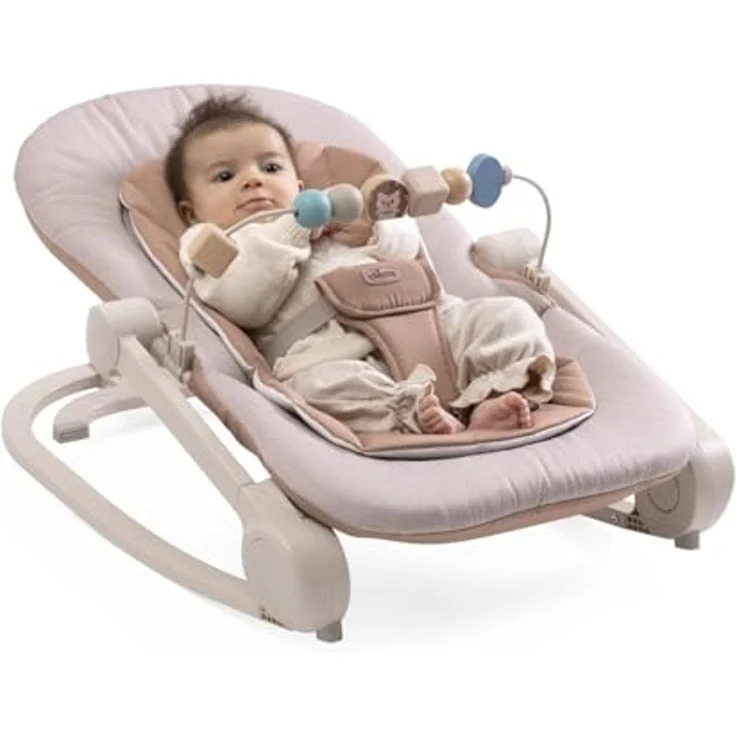 Chicco Wippe Magia 2-in-1: Babywippe und erster Sitz bis 18 kg, Spielbügel mit Holzelementen, Mini-Sitzverkleinerer inklusive, Schaukel- oder feste Position und verstellbare Rückenlehne – Bild 5