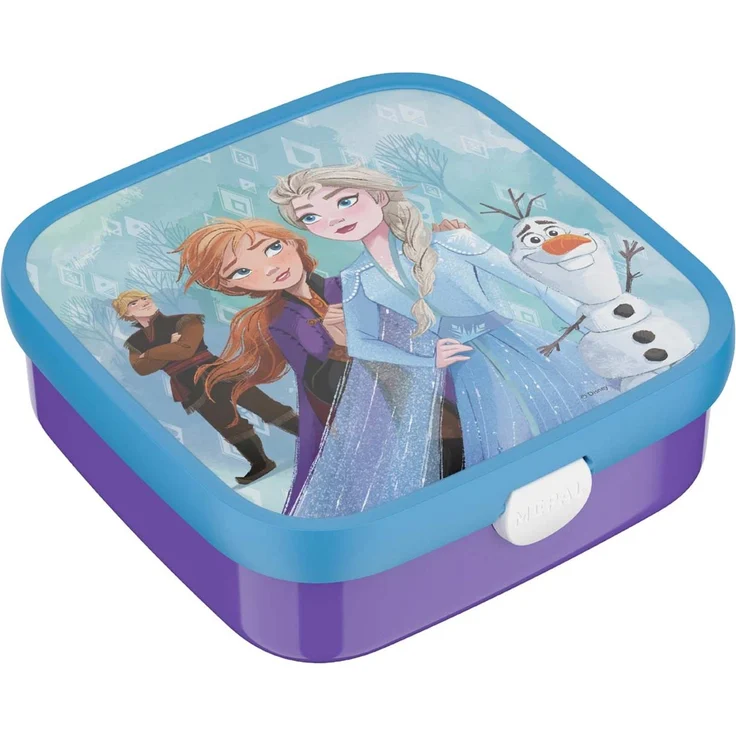 Mepal 'Campus' Brotdose Groß inklusive 2 auslaufsicheren Bento Fächern & Gabel, Kunststoff Frozen 2, 1250 ml – Bild 1