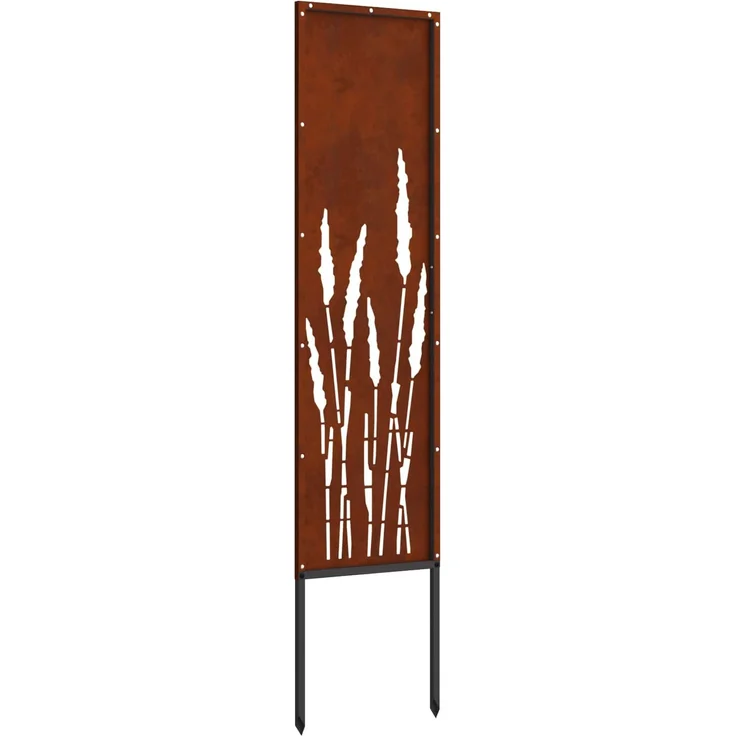vidaXL Garten Sichtschutz-Leinwand Rostig 32 x 140 cm Wetterfeststahl 876244 – Bild 8