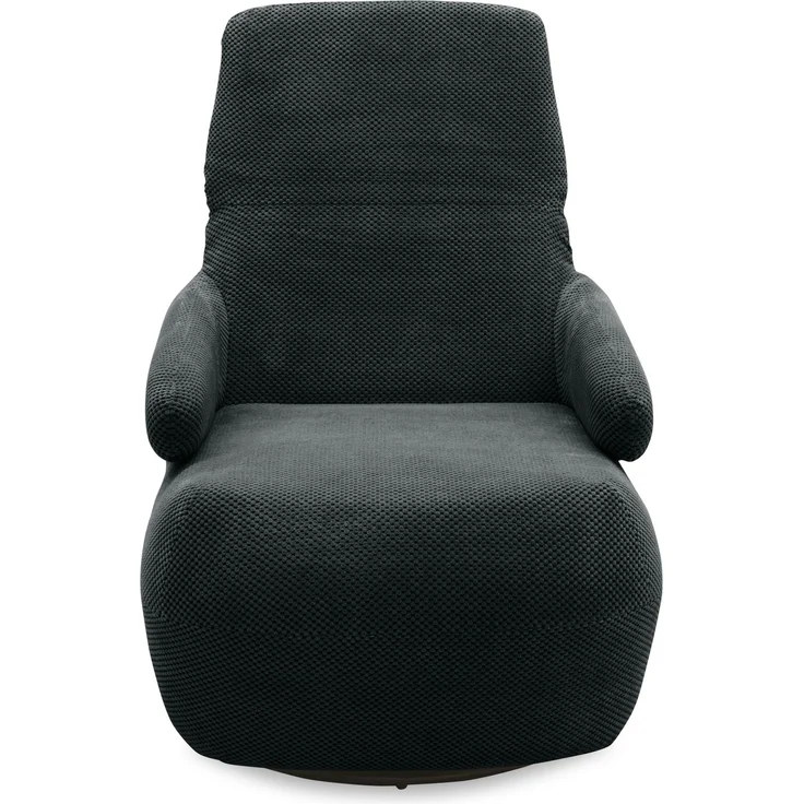 DOMO. collection Sessel 700015, Polstersessel, gepolsterte Rückenlehne, Rückenfunktion, Drehfunktion, Wippfunktion, Cocktailsessel, Loungesessel, 68 x 88 x 67 (BxTxH), schwarz – Bild 4