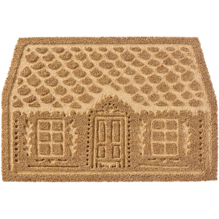 Ib Laursen - Fußmatte Türmatte Weihnachtshaus Natur Kokos Weihnachtsdeko 2857-00