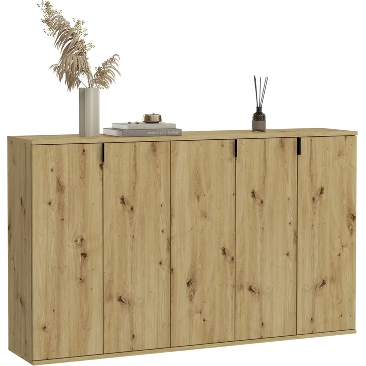 Garderoben-Set >Projekt X< in Artisan Eiche - 152x99x34cm (BxHxT)