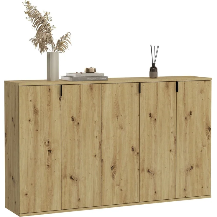 Garderoben-Set >Projekt X< in Artisan Eiche - 152x99x34cm (BxHxT) – Bild 1