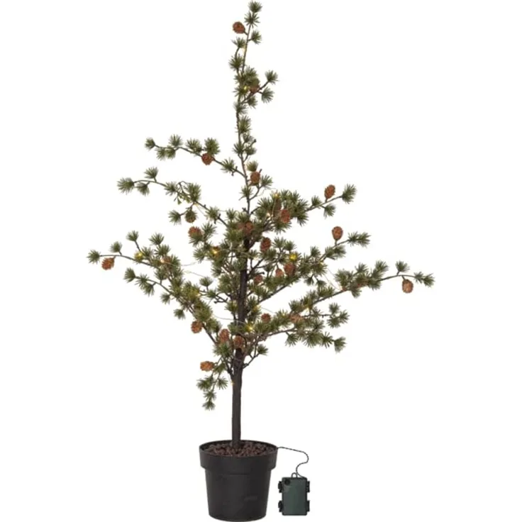 Outdoor Bäumchen Larix im Topf 40 LEDs Timer H 117cm