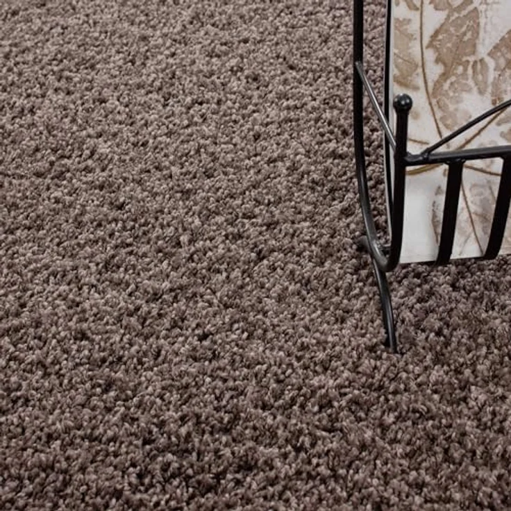 Carpetsale24 Shaggy Hochflor Teppich 60x110 cm Taupe weich flauschig modern einfarbig Für Flur oder kleine Räume für Wohnzimmer Schlafzimmer Flur – Bild 5