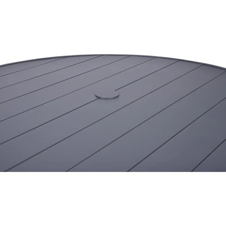 Gartentisch KEVIN - mit Schirmloch und Lochabdeckungen, Anthrazit, 101,5 x 101,5 x 72 cm, Aluminium | Terrassentisch Wetterfest Outdoor Tisch – Bild 4