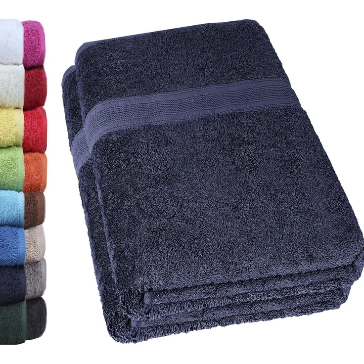 NatureMark Badetuch 2er-Set Frottier Badetücher 100x150cm, 100% Baumwolle (2-St), Premium Qualität, BADETUCH, Bade-Handtuch, 100x150cm – Bild 1