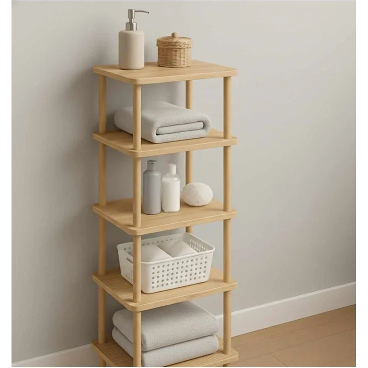 Skye Decor 'Pk262 - Sapphire Oak' Badregal, Saphir-Eiche, 40 x 185 x 30 cm