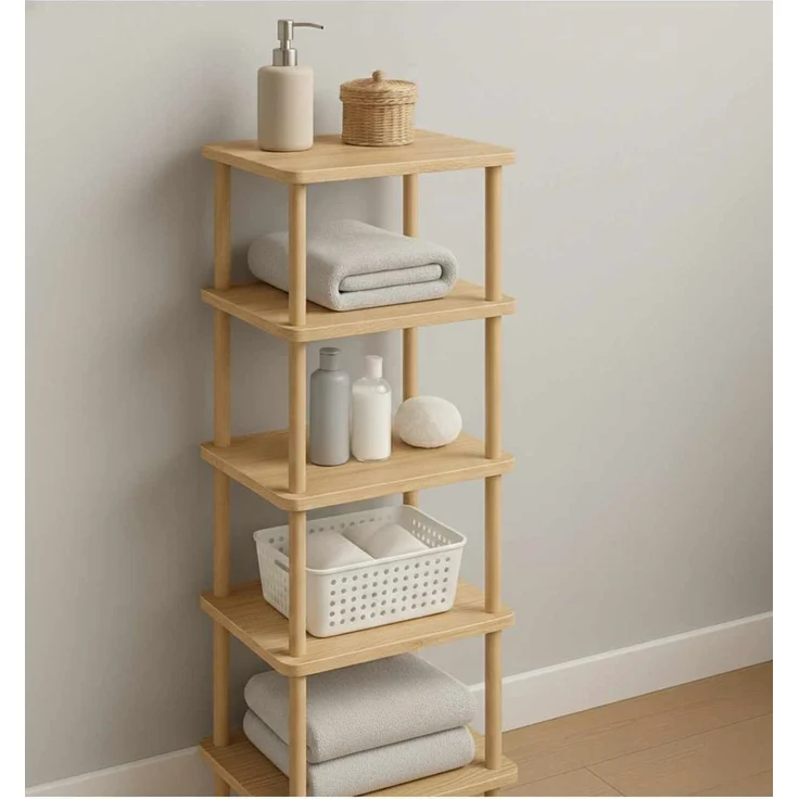 Skye Decor 'Pk262 - Sapphire Oak' Badregal, Saphir-Eiche, 40 x 185 x 30 cm – Bild 1