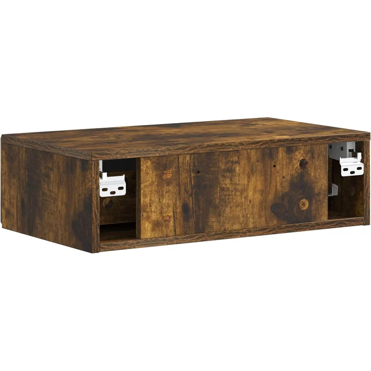 vidaXL Wandmontierter Beistelltisch Geräucherte Eiche Holzwerkstoff 899170 – Bild 6