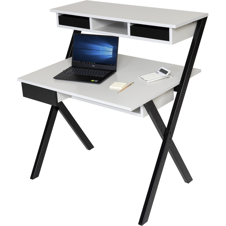 Homeoffice Schreibtisch X-Home grau Dekor – Bild 9