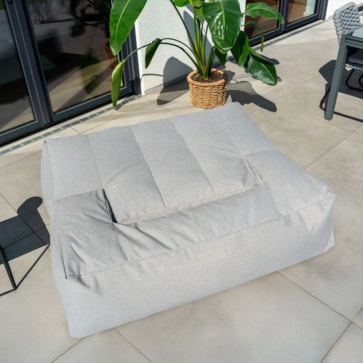 HOME DELUXE 'HEAVEN' Outdoor Sitzsack, Polyester beige, 76 x 152 x 100 cm – Bild 3