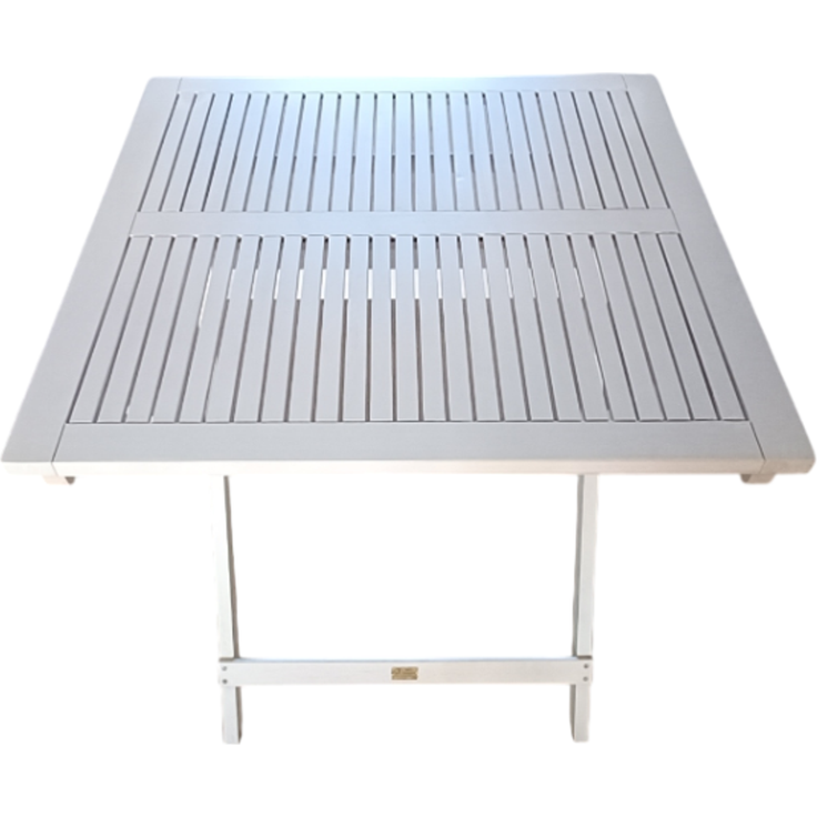 Sedex Gartenset Linus 3-teilig Eukalyptusholz FSC® Sedex weiß gewischt mit Klapptisch und 2 Klappstühlen – Bild 6