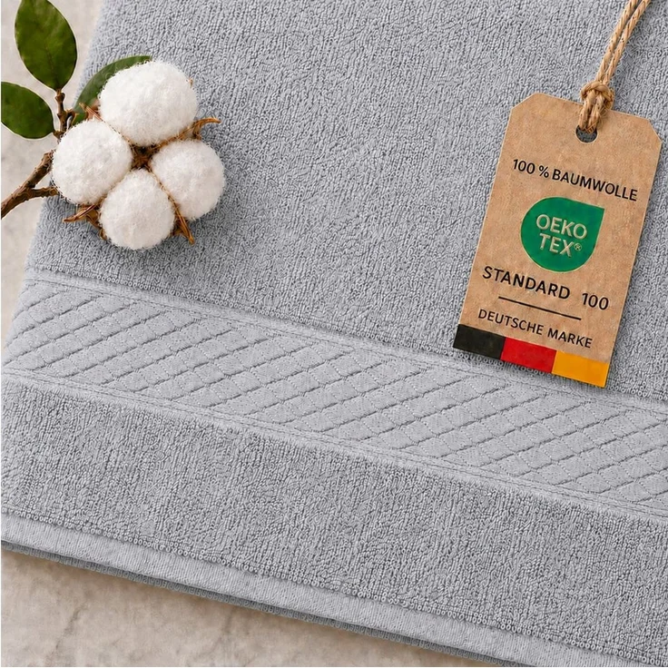 Komfortec Handtuch Set 50x100 cm aus 100 % Baumwolle, Frottee (Packung, 8-St), Handtücher Set, Weich, Towel – Bild 4