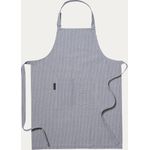 LINUM EMMA Schürze 70x90 cm, Verstellbarer Riemen, 100% Baumwolle, Abwaschbar, Indigoblau