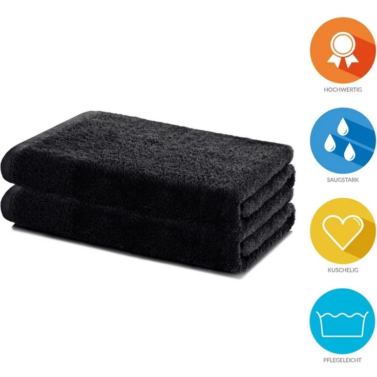 Lavea Handtücher Sydney Serie Handtuch oder Duschtuch Set, (2-St), 500 g/m² Frottier, weich & saugstark, pflegeleicht – Bild 2