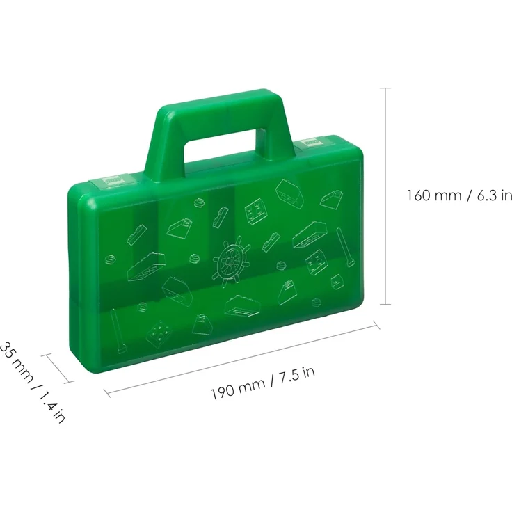 Room Copenhagen 'LEGO Sortierbox to go' Aufbewahrungsbox grün – Bild 3