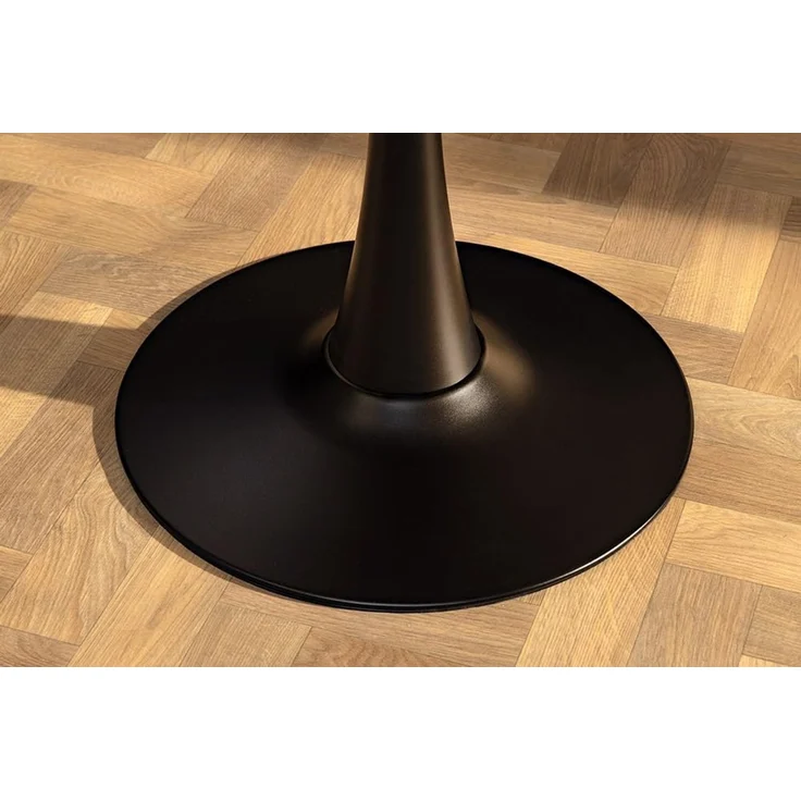 riess-ambiente Esstisch LYON 80cm weiß/schwarz - Keramik, Säulenfuß, zeitlos, kompakt, rund (Einzelartikel, 1-St), Eleganter Bistrotisch - idealer Mittelpunkt für Küche oder Wohnzimmer – Bild 7