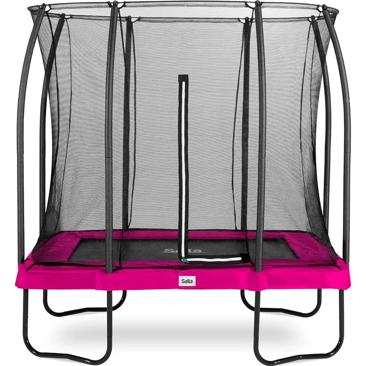 Salta 'Comfort Edition' Trampolin inkl. Sicherheitsnetz, rechteckig, Stahl pink, 249 x 214 x 153 cm