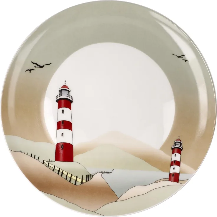 Goebel Teller Lighthouse, Scandic Home, Fine Bone China, Bunt, 23 cm, 23102081