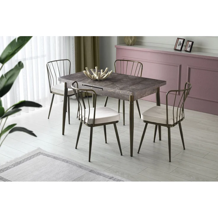 Skye Decor 'Yıldız - 985 V2' Stuhlset (2-teilig), Nerz, 43 x 82 x 42 cm – Bild 6