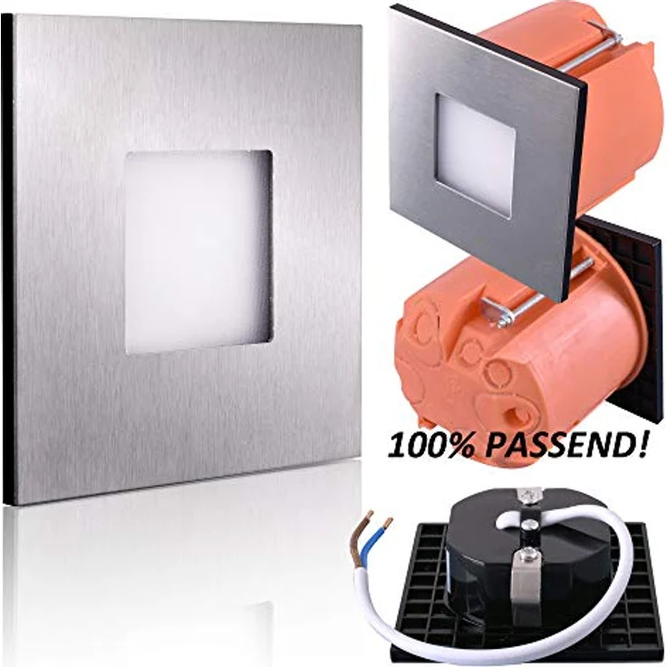 Maxkomfort LED Wandstrahler 6103, LED fest integriert, Warmweiß, 3000K, Treppenbeleuchtung – Bild 8