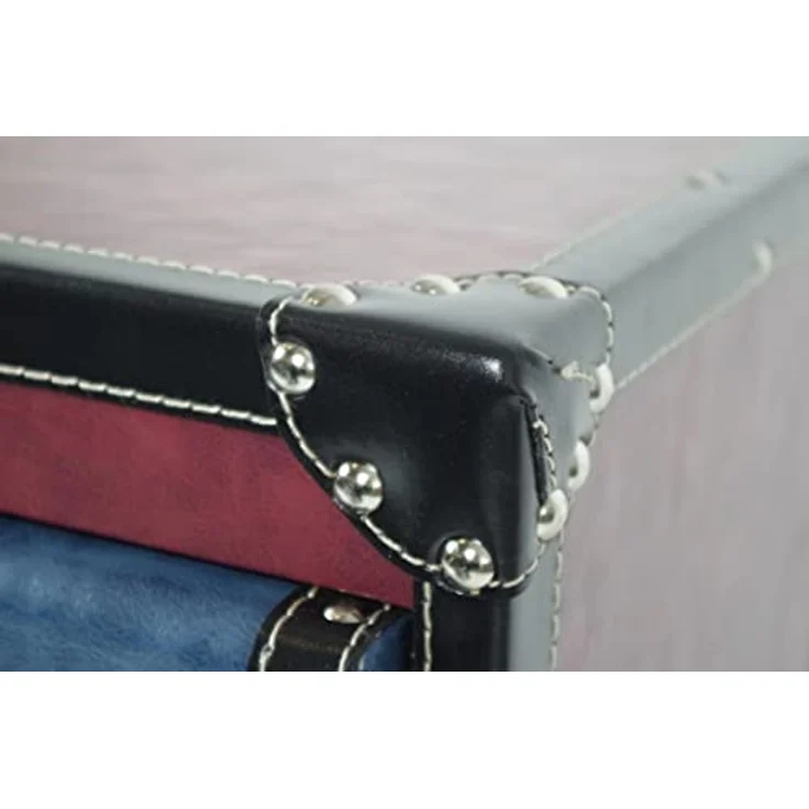 Kobolo Regal Kommode Schubladenturm Kofferoptik -bunt- 4 Fächer – Bild 6