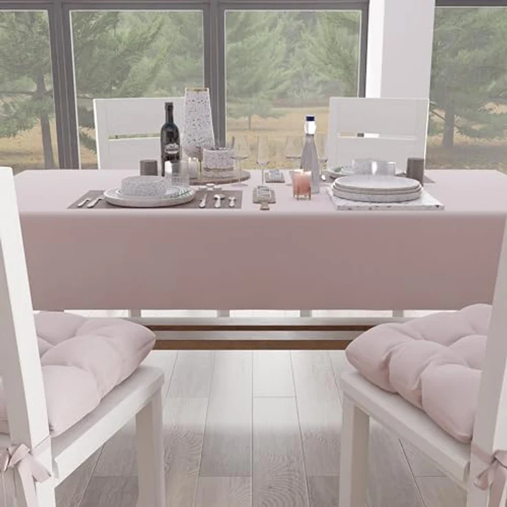 Petti Artigiani Italiani - Tischdecke, Küchentischdecke aus Baumwolle, einfarbig, Cipria X15 Plätze (140 x 300 cm) – Bild 3