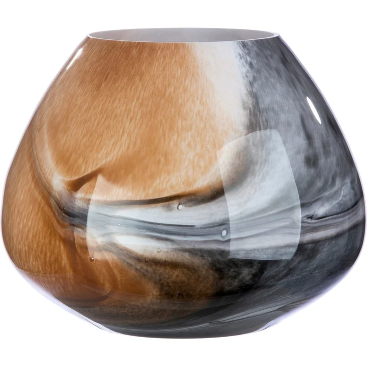 GILDE Tischvase Draga, Höhe ca. 30 cm (1 St), dekorative Vase aus Glas, Blumenvase – Bild 1